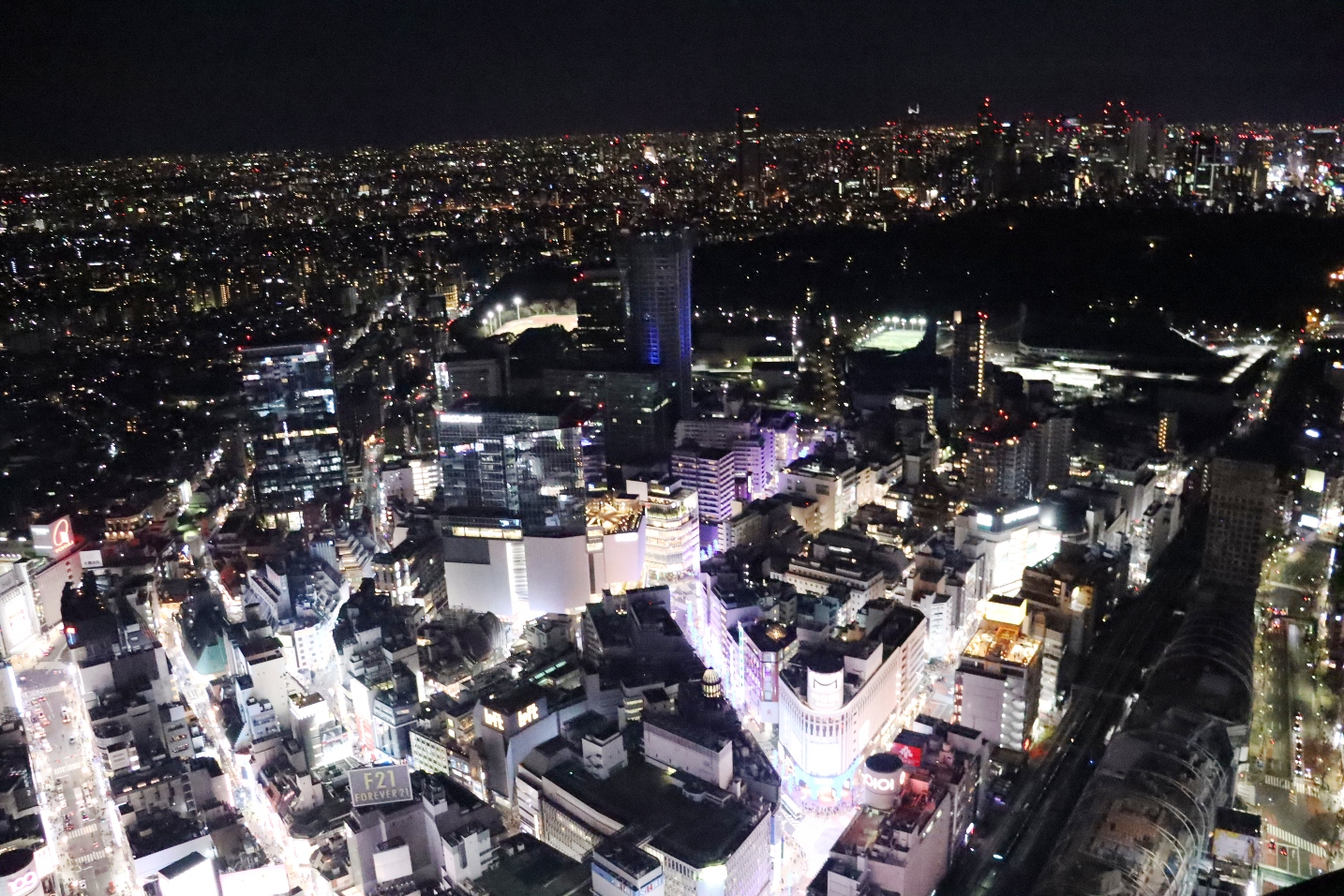 渋谷スクランブルスクエア SHIBUYA SKY 西方面渋谷109