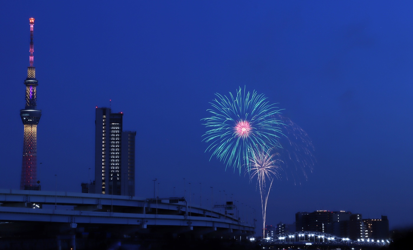 墨田区 汐入公園 隅田川花火大会