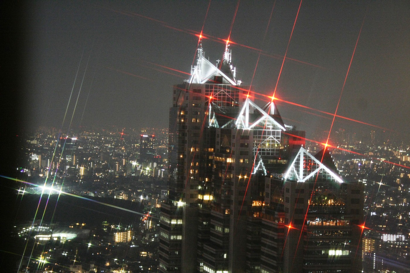 新宿副都心 東京都庁北展望室 南西側パークハイアット方面