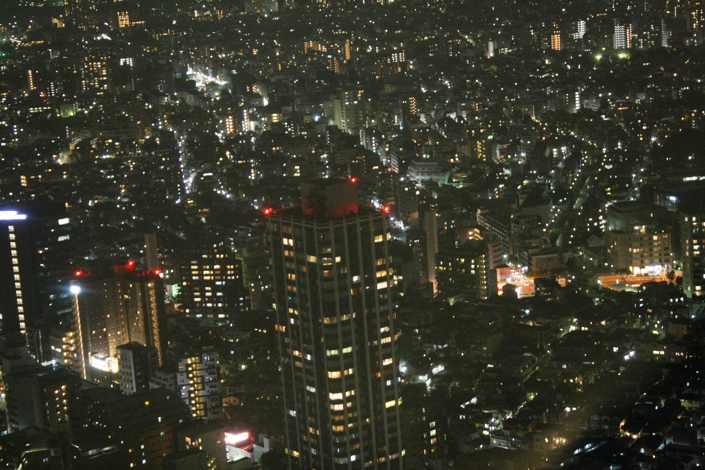 新宿副都心 東京都庁北展望室 北側中野サンプラザ方面