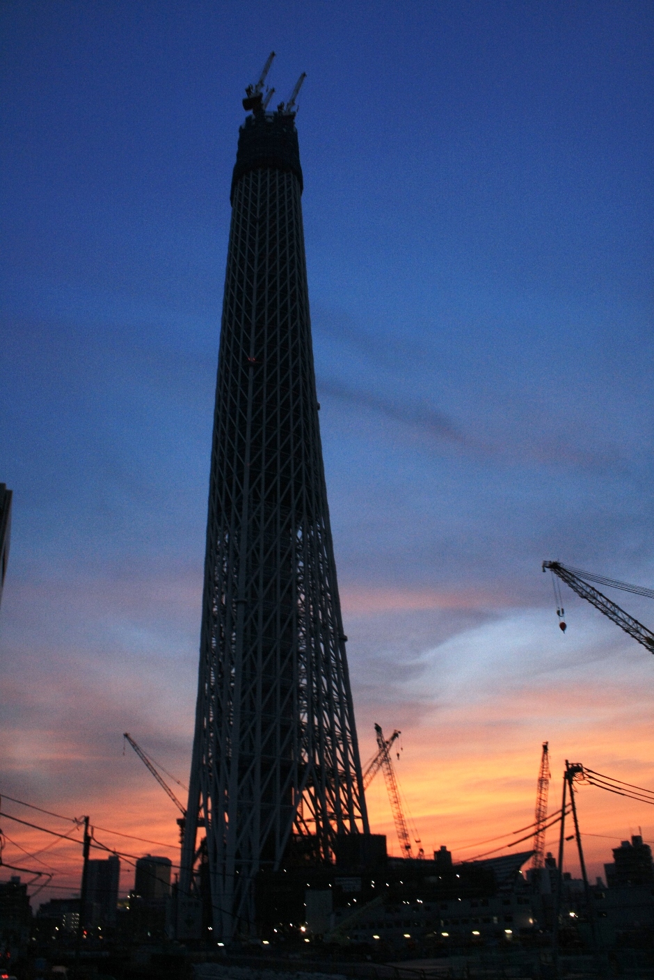 東京ソラマチ 東京スカイツリー 建造中368m